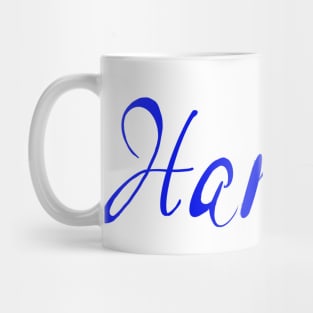 Top 10 best personalised gifts 2022  - Hannah - personalised,personalized custom, customised, customised name blue on white background. Hannah Mug